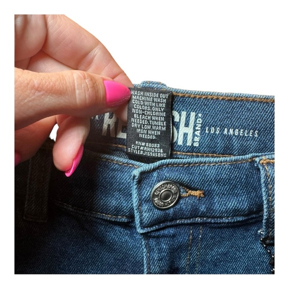 REWASH The Mom Short Vintage Stretch Super High Rise Denim Shorts 9/29 NWT - Picture 5 of 9